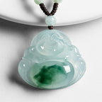 Fortune Jewel Cyan Jade Luck Necklace Pendant Fortune Jewel