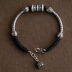 Fortune Jewel Om Mani Padme Hum Lotus Peace Braided Bracelet
