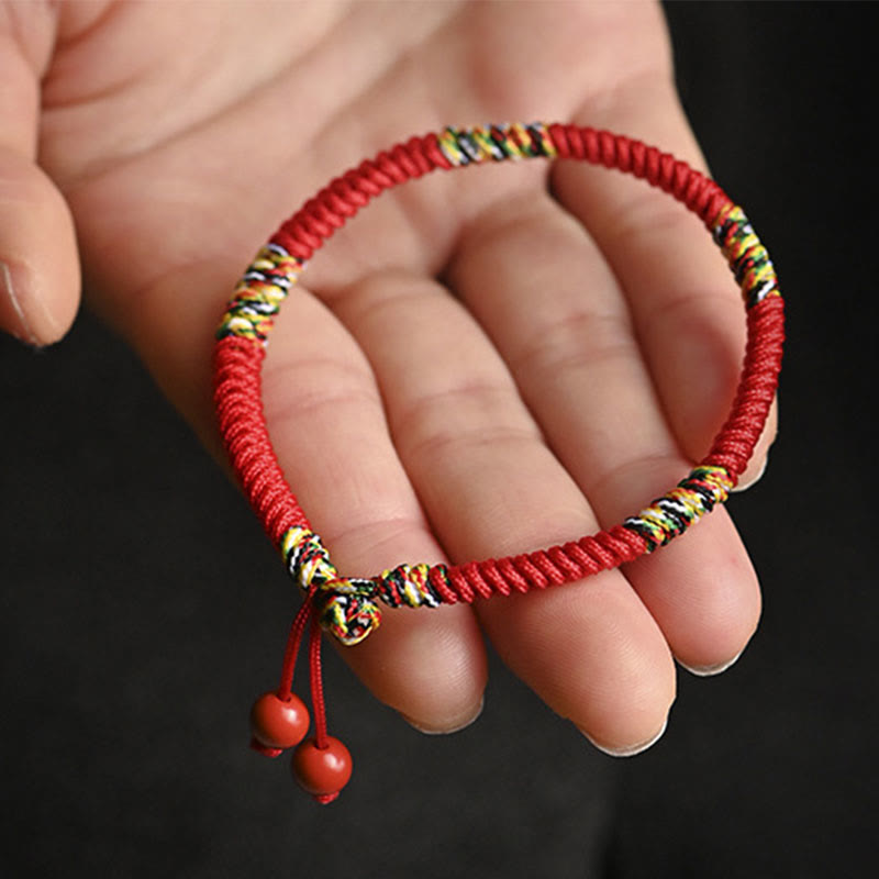 Fortune Jewel Five Colors King Kong Knot String Protection Luck Bracelet