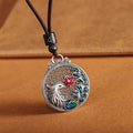 Fortune Jewel 990 Sterling Silver Phoenix Luck Protection Necklace Pendant