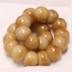 15mm Natural Garlic Bodhi Bracelet – Ultra Smooth Finish, Multi-Color Options
