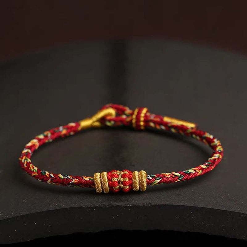 Fortune Jewel Handmade Colorful Rope King Kong Knot Braided Luck Bracelet