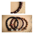 Fortune Jewel Ebony Green Sandalwood Black Rosewood Bamboo Peace Bracelet