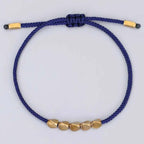 Fortune Jewel 3 PCS Tibetan Copper Beads Healing Protection Luck Bracelet Set
