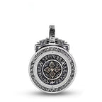 Fortune Jewel Tibetan Om Mani Padme Hum Double Dorje Vajra Rotatable Purity Peace Necklace Pendant