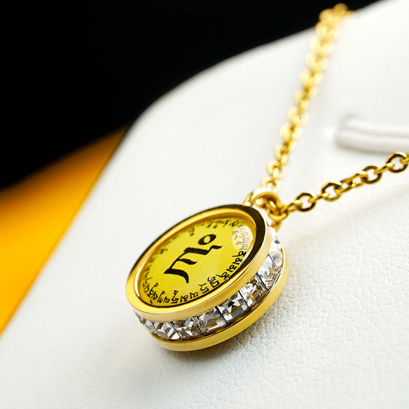 Fortune Jewel Tibetan Yellow God Of Wealth Green Tara Buddha Serenity Titanium Steel Necklace Pendant Fortune Jewel