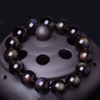 Fortune Jewel Natural Rainbow Obsidian Positive Bracelet