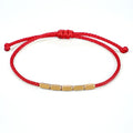 Fortune Jewel Handcrafted Copper Bead Protection Braided String Bracelet