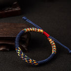 Fortune Jewel Tibetan Handmade Colorful King Kong Knot Luck Braid String Bracelet