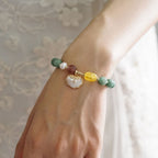 Fortune Jewel Jade Sea shell Ruyi Lock Luck Bracelet