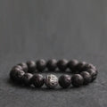 Fortune Jewel Lava Rock Fish Scales Bead Healing Bracelet