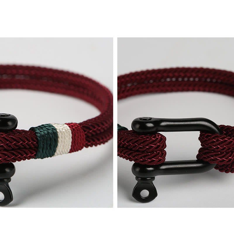 Fortune Jewel Simple Design Luck Stainless Steel Buckle Bracelet