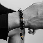 Fortune Jewel "All the Best for Strength and Grounding" Obsidian Bracelet Includes Gift Message Card Fortune Jewel