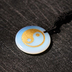Fortune Jewel Various Crystal Amethyst Tiger Eye Green Aventurine Yin Yang Spiritual Necklace Pendant