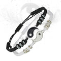 Fortune Jewel 2pcs Yin Yang Hematite Couple Bracelet