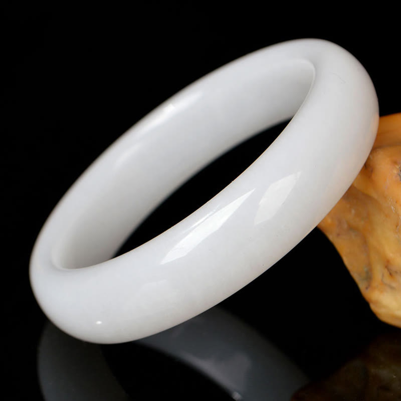Fortune Jewel Natural Golden Silk Jade Wealth Luck Bracelet Bangle