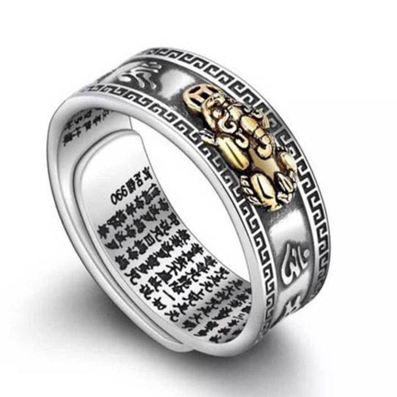 Fortune Jewel Lucky FengShui PiXiu Wealth Ring