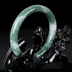 Buddha Stones Natural Jade Luck Abundance Bangle Bracelet