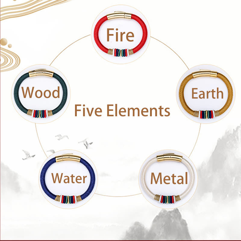 Fortune Jewel Tibetan Handmade Colorful King Kong Knot Five Elements Luck Braid String Bracelet