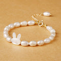 Fortune Jewel Natural Pearl Cute Rabbit Sincerity Bracelet