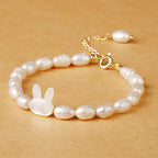 Fortune Jewel Natural Pearl Cute Rabbit Sincerity Bracelet