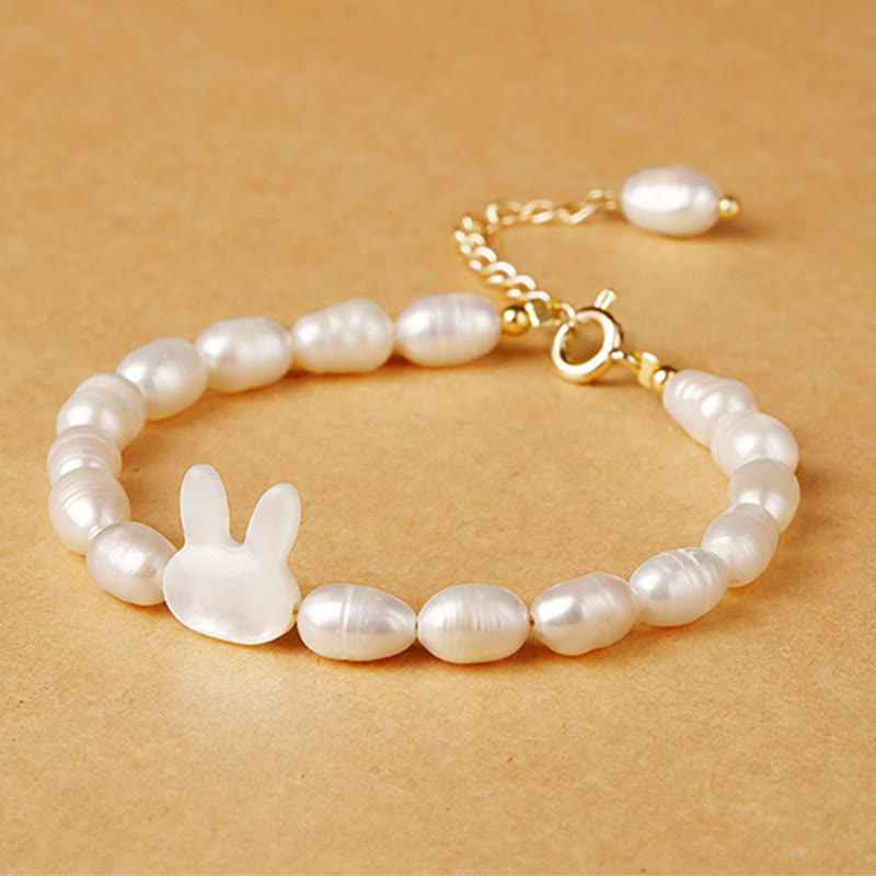 Fortune Jewel Natural Pearl Cute Rabbit Sincerity Bracelet