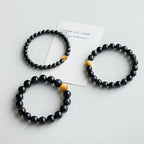 Fortune Jewel Natural Rainbow Obsidian Tiger Eye Positive Love Bracelet