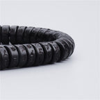Fortune Jewel Tibetan Coconut Shell Beads Engraved Om Mani Padme Hum Mantra Happiness Bracelet