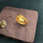 Fortune Jewel Golden Dragon Success Strength Ring Fortune Jewel