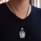 Fortune Jewel Chinese Zodiac Natal Buddha Om Mani Padme Hum Lotus Compassion Necklace Pendant Fortune Jewel