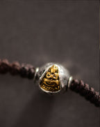 Handwoven Dzi Beads Necklace Tibetan Nine-Eyed Dzi Stone Beads Pendant