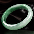 Fortune Jewel Natural Jade Fortune Blessing Bangle Bracelet