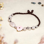 Fortune Jewel The Flower of Love Pink Crystal Soothing Anklet