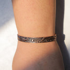 Fortune Jewel Dragon Phoenix Magnetic Solid Copper Cuff Bracelet Bangle