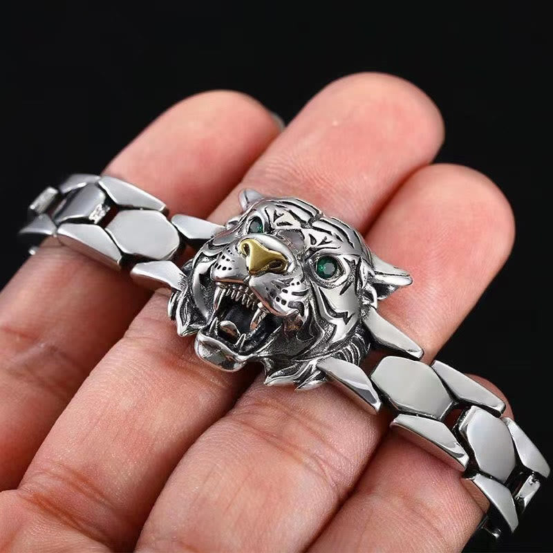 Fortune Jewel Tiger Head Design Healing Bracelet