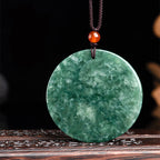 Fortune Jewel Natural Jade Kirin Abundance String Necklace Pendant
