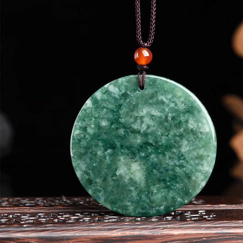 Fortune Jewel Natural Jade Kirin Abundance String Necklace Pendant