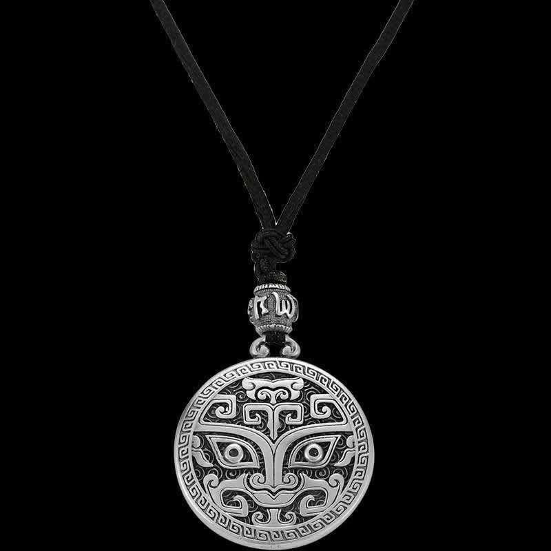 Fortune Jewel Lucky FengShui Mythological Creature Taotie Wealth Necklace Pendant