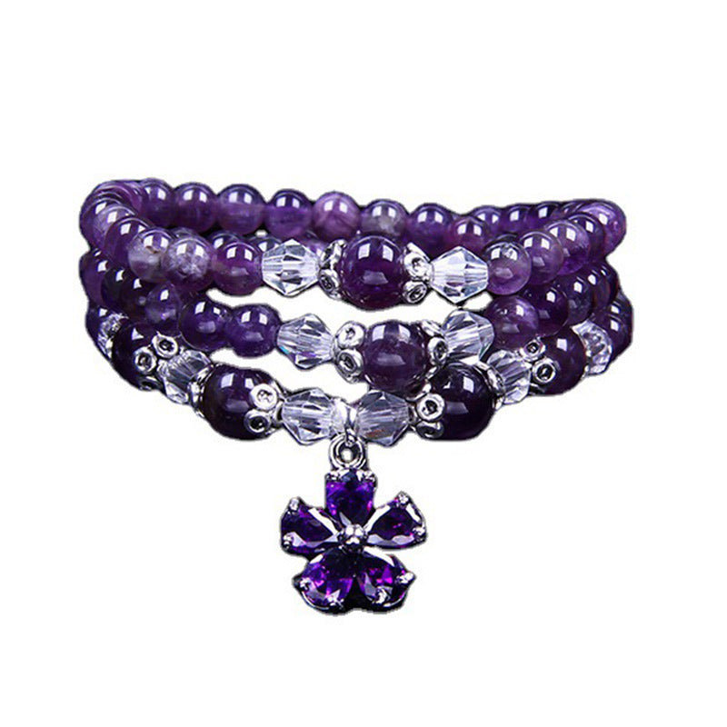 Fortune Jewel Tibetan Amethyst Blessing Bracelet
