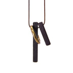 Fortune Jewel Zen Circle Ebony Wood Enlightenment Necklace Pendant Fortune Jewel