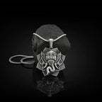 Fortune Jewel Pure Tin Ganesh Ganpati Elephant Protection Amulet Necklace Pendant