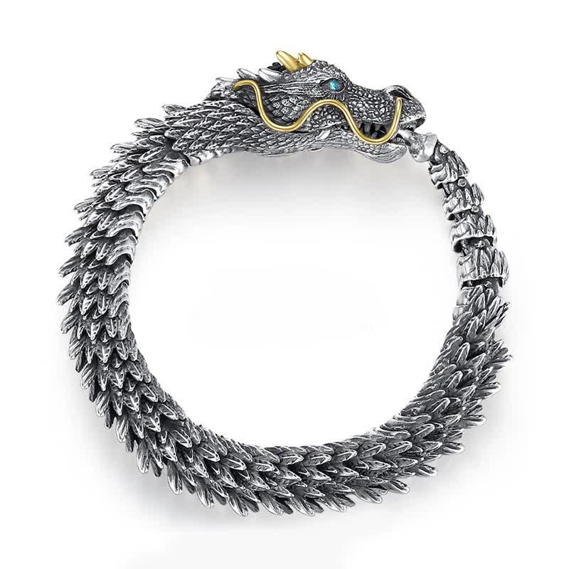 Fortune Jewel Nordic Dragon Handmade Amulet Luck Protection Chain Bracelet Fortune Jewel