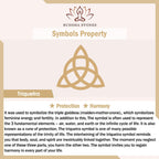 Fortune Jewel  Triangle Knot Triquetra Titanium Steel Calm Rotatable Ring