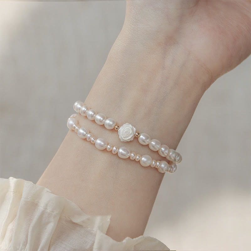 Fortune Jewel Natural Flower Pearl Sincerity Bead Bracelet