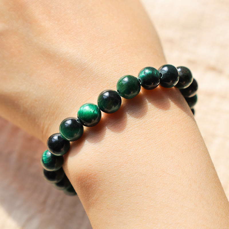 Fortune Jewel Tiger Eye Growth Healing Energy Bracelet