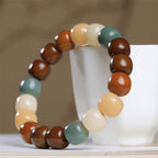 Fortune Jewel Multicolored Bodhi Seed Keep Away Evil Spirits Bracelet