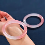 Fortune Jewel Pink Crystal Love Warmth Bracelet Bangle
