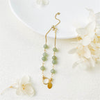 Fortune Jewel Unique Natural Hetian Jade 14K Gold filled Luck Beaded Bracelet