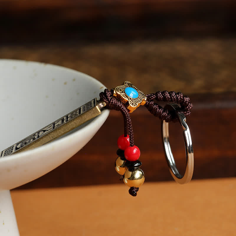 Fortune Jewel Namo Amitabha Peace Blessing Keychain Fortune Jewel