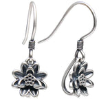 Fortune Jewel 925 Sterling Silver Lotus Flower Enlightenment Earrings Fortune Jewel
